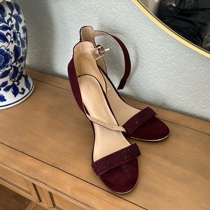 Plum/burgundy stilletto rhinestone Marc Fisher
